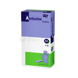 Ambulex Vyšetrovacie a ochranné rukavice nitrylové, nest., nepúd., veľ. M (fialové)