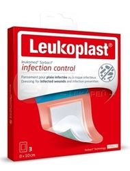 Leukoplast Leukomed Sorbact Absorpčná náplasť na rany, vodeodolná, sterilná (8 x 10 cm)
