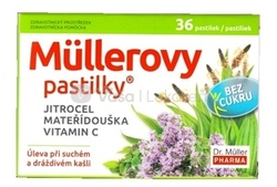 Müllerove pastilky Skorocel, materina dúška, vitamín C