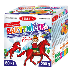 TEREZIA Rakytníček+ Multivitamínové želatínky so zemolezom (Koníky)