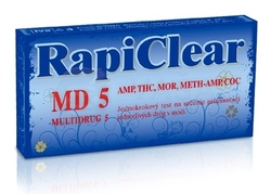 RapiClear MD 5 (Multidrog 5) Test na drogy