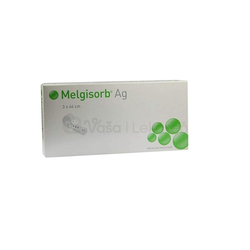 Melgisorb Ag Antimikrobiálny alginátový obväz (3 x 44 cm)
