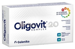 Galenika Oligovit 20 Komplex (10 vitamínov a 10 minerálov)