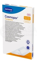 Cosmopor Transparent Priehľadné fóliové krytie na rany sterilné (9 x 15 cm)