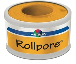 Master Aid Rollpore Jemná fixačná cievková náplasť z netkanej textílie (2,5 cm x 5 m)