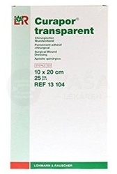 Curapor Transparent Sterilné vodeodolné krytie na rany (10 x 20 cm)