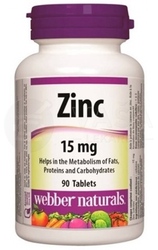 Webber Naturals Zinok 15 mg