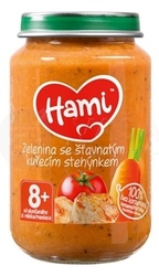 Hami Príkrm Zelenina so šťavnatým kuracím stehienkom (od ukončeného 8. mesiaca)