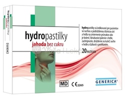 GENERICA Hydropastilky Jahoda bez cukru