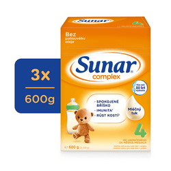 Sunar Complex 4 Multipack Batoľacie mlieko (od ukončeného 24. mesiaca)
