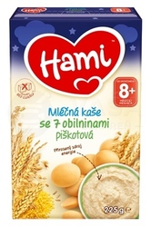 Hami Mliečna kaša so 7 obilninami piškótová (od ukončeného 8. mesiaca)
