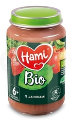 Hami Ovocný príkrm BIO S jahodami (od ukončeného 6. mesiaca)