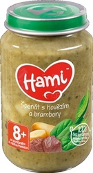 Hami Príkrm Špenát s hovädzím a zemiakmi (od ukončeného 8. mesiaca)
