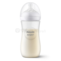 AVENT Natural Response Priehľadná fľaša s cumlíkom pre podporu rytmu pitia (3+ mesiace)