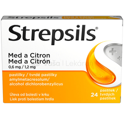 Strepsils Med a Citrón