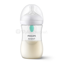 AVENT Natural Response Priehľadná fľaša s cumlíkom s ventilom AirFree (1+ mesiac)