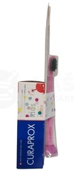 Curaprox Kids 2+ Bez fluoridu a zubná kefka (Set)