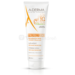 A-DERMA Protect Kids mlieko pre deti na krehkú pokožku SPF50+