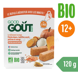 Good Gout BIO BLW Tyčinky zo šošovice a tekvice (od ukončeného 12. mesiaca)