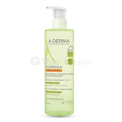 A-DERMA Exomega Control Zvláčňujúci umývací gél pre deti 2v1 proti škriabaniu