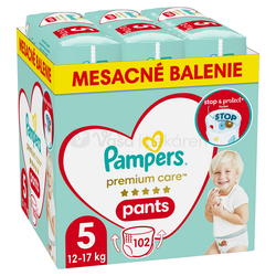 Pampers Premium Care Pants 5 Detské plienkové nohavičky (12-17 kg)