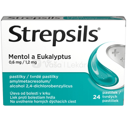 Strepsils Mentol a Eukalyptus