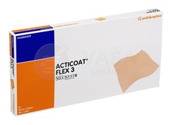 Acticoat Flex 3 Krytie na rany s nanokryštalickým striebrom (10 x 20 cm)