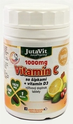JutaVit Vitamín C 1000 mg so šípkami + Vitamín D3