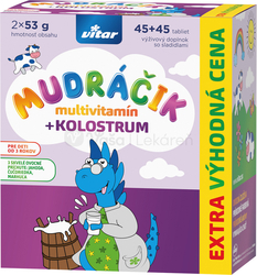 Vitar MUDRÁČIK Multivitamín + kolostrum (Duopack)