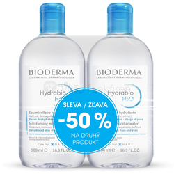 Bioderma Hydrabio H2O Festival Micelárna pleťová voda na dehydratovanú pleť (Výhodné duo balenie)