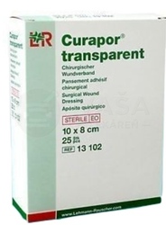 Curapor Transparent Sterilné vodeodolné krytie na rany (10 x 8 cm)