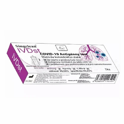 Singclean Antigénový rýchlotest Covid-19 z prednej časti nosa