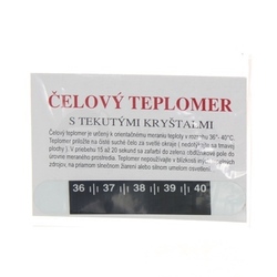 Čelový teplomer s tekutými kryštálmi