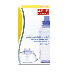 Able Spacer 2 + Medium Mask Inhalačný nadstavec s maskou (pre deti 2 - 6 rokov)