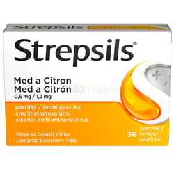 Strepsils Med a Citrón