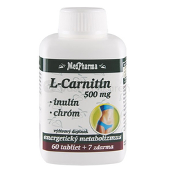 MedPharma L-Carnitín 500 mg + Inulín + Chróm