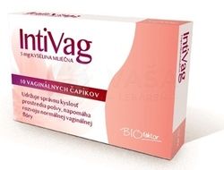 BIOfaktor IntiVag Vaginálne čapíky s kys. mliečnou