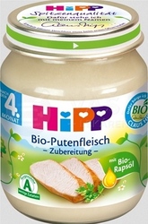 HiPP Príkrm BIO Morčacie mäso - pyré (od ukončeného 4. mesiaca)