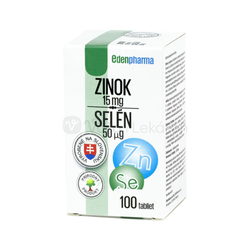 EDENPharma Zinok 15 mg + Selén 50 mcg