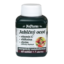 MedPharma Jablčný ocot + Vitamín C + Vláknina + Chróm