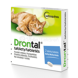 Drontal Tablety na odčervenie pre mačky
