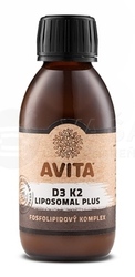 Avita Vitamín D3 a vitamín K2 Liposomal Plus