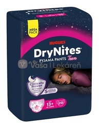 Huggies DryNites XL Plienkové nohavičky pre dievčatá (48-60 kg) MEGAPACK