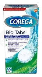 Corega Bio Tabs Antibakteriálne čistiace tablety  na zubné protézy