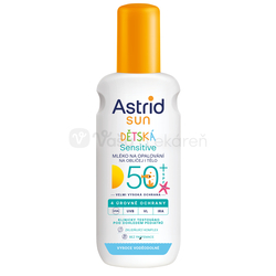 Astrid Sun Sensitive Detské mlieko na opaľovanie na citlivú pokožku SPF50+