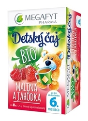 Megafyt Detský ovocný čaj BIO Malina a jahôdka (od ukončeného 6. mesiaca)