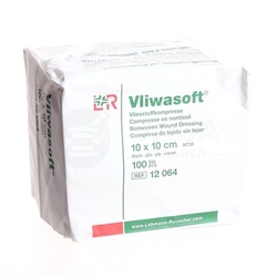 Vliwasoft Kompresy nesterilné, 4-vrstvové (10 x 10 cm)