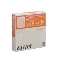 Allevyn Gentle Border Lite Krytie na chronické rany  (7,5x7,5 cm)
