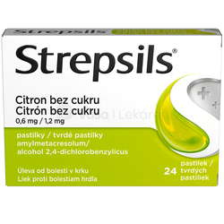 Strepsils Citrón bez cukru