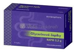 Slovakiapharm Glycerínové čapíky Rapid 2,2 g